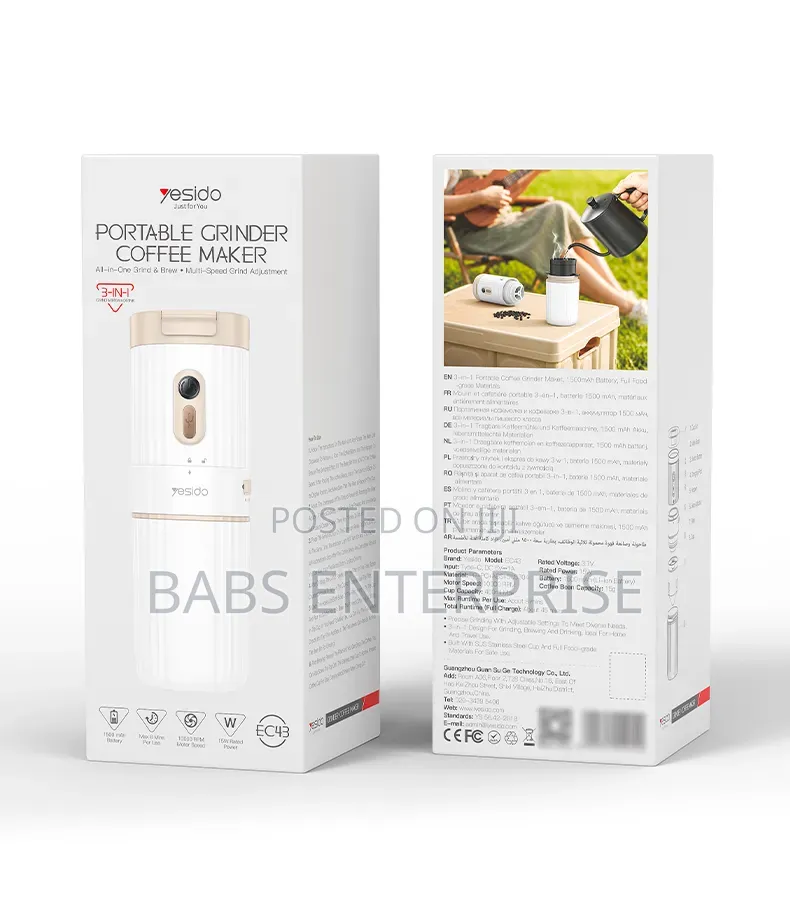 Yesido EC43 Portable Grinder + Coffee Maker