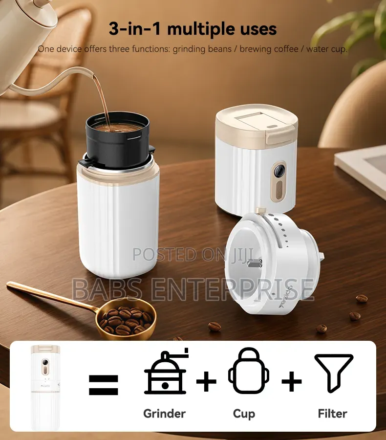 Yesido EC43 Portable Grinder + Coffee Maker