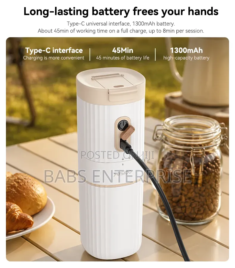 Yesido EC43 Portable Grinder + Coffee Maker
