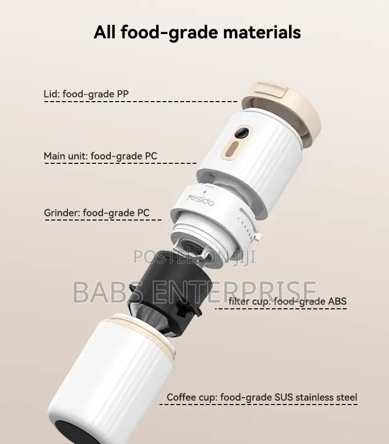 Yesido EC43 Portable Grinder + Coffee Maker