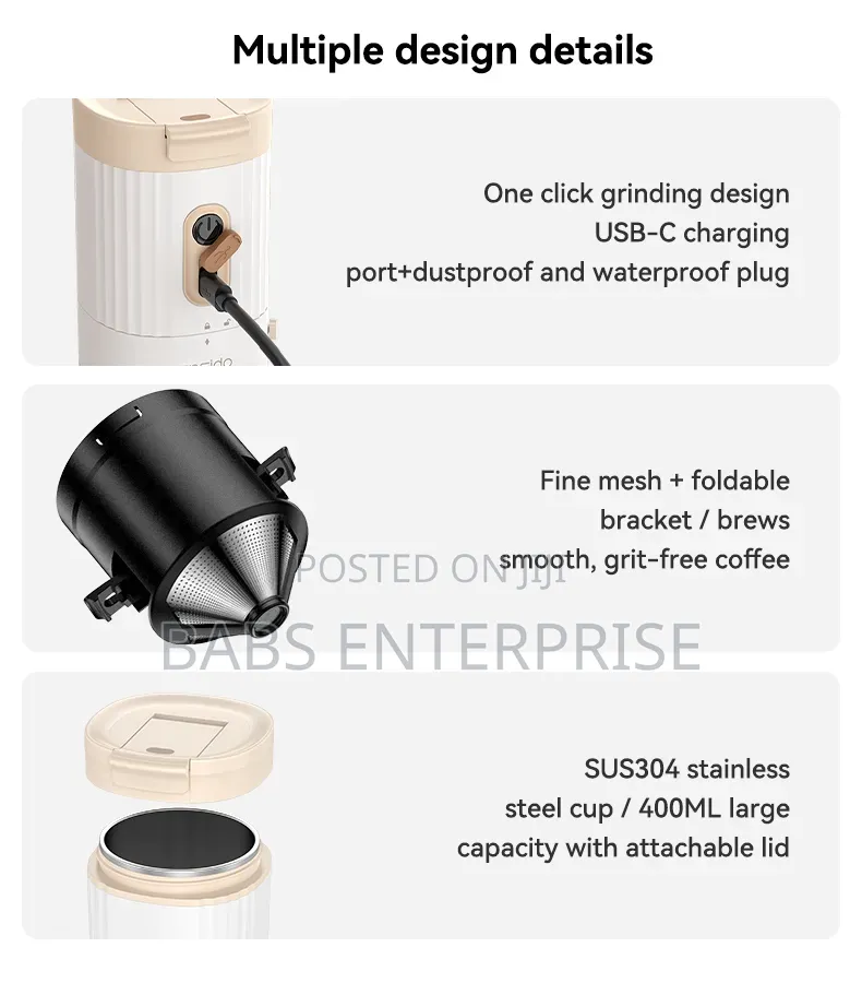 Yesido EC43 Portable Grinder + Coffee Maker