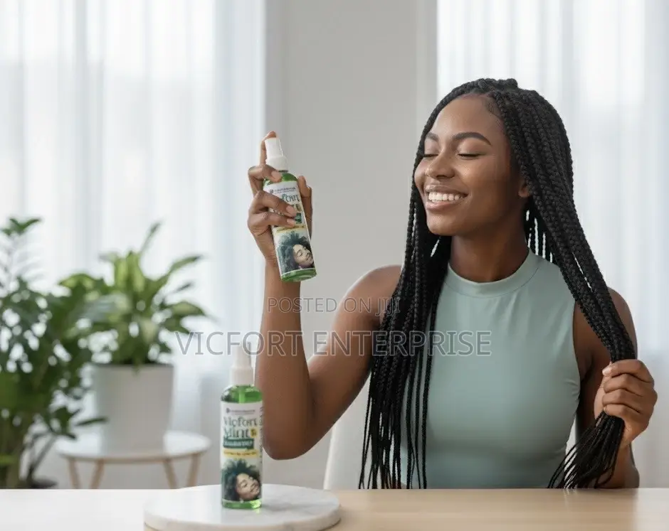 Vicfort Mint Hair Deodorizer: Anti-Dandruff Spray, Stops Itching Scalp
