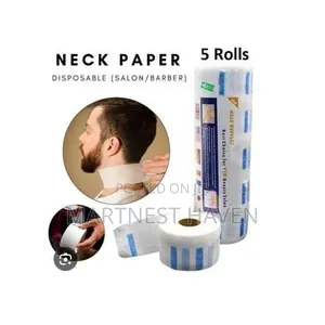 Professional Barber's Neck Tissue Paper Strips - 5 Rolls