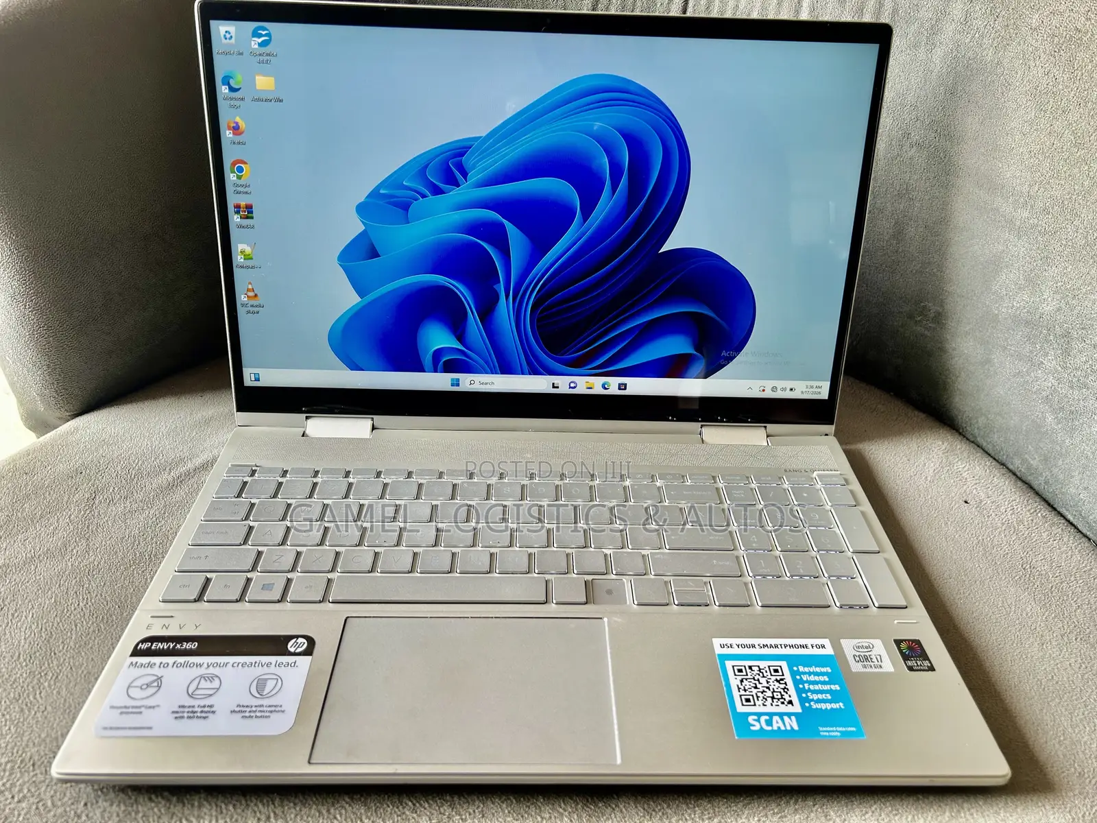 Laptop HP Envy x360 12GB Intel Core i7 SSD 256GB