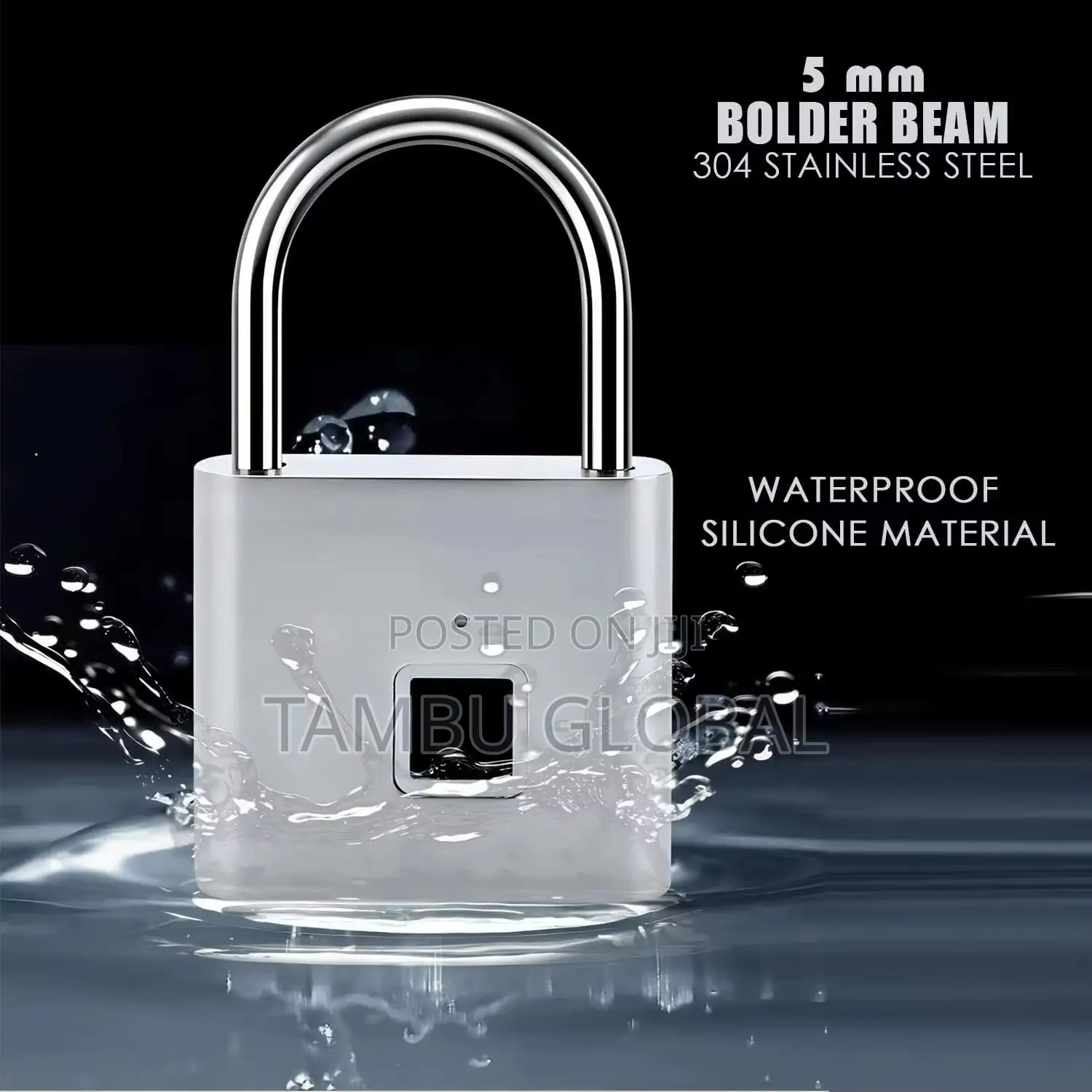 KERUI Smart Fingerprint Padlock – USB-C Rechargeable, Keyless