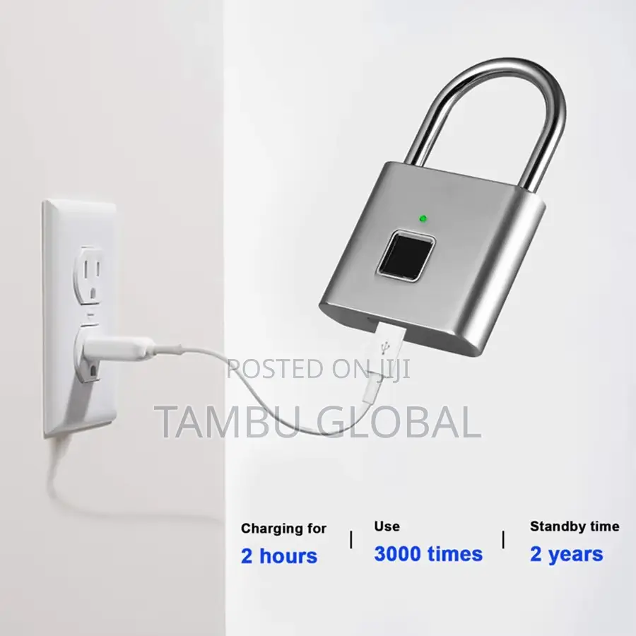 KERUI Smart Fingerprint Padlock – USB-C Rechargeable, Keyless