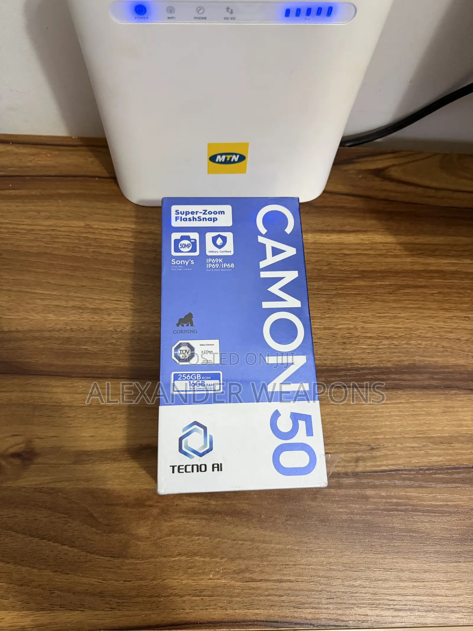New Tecno Camon 50 256 GB Black