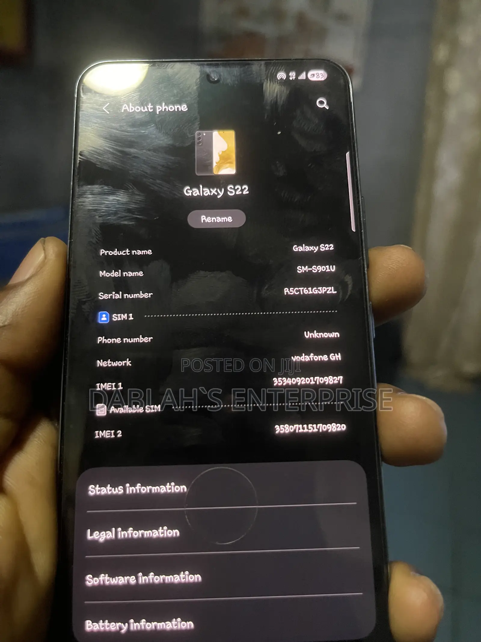 Samsung Galaxy S22 5G 128 GB Gray