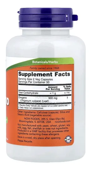 Oregano, 450 Mg, 100 Veg Capsules