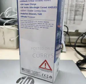 New Tecno Camon 50 Pro 256 GB Black