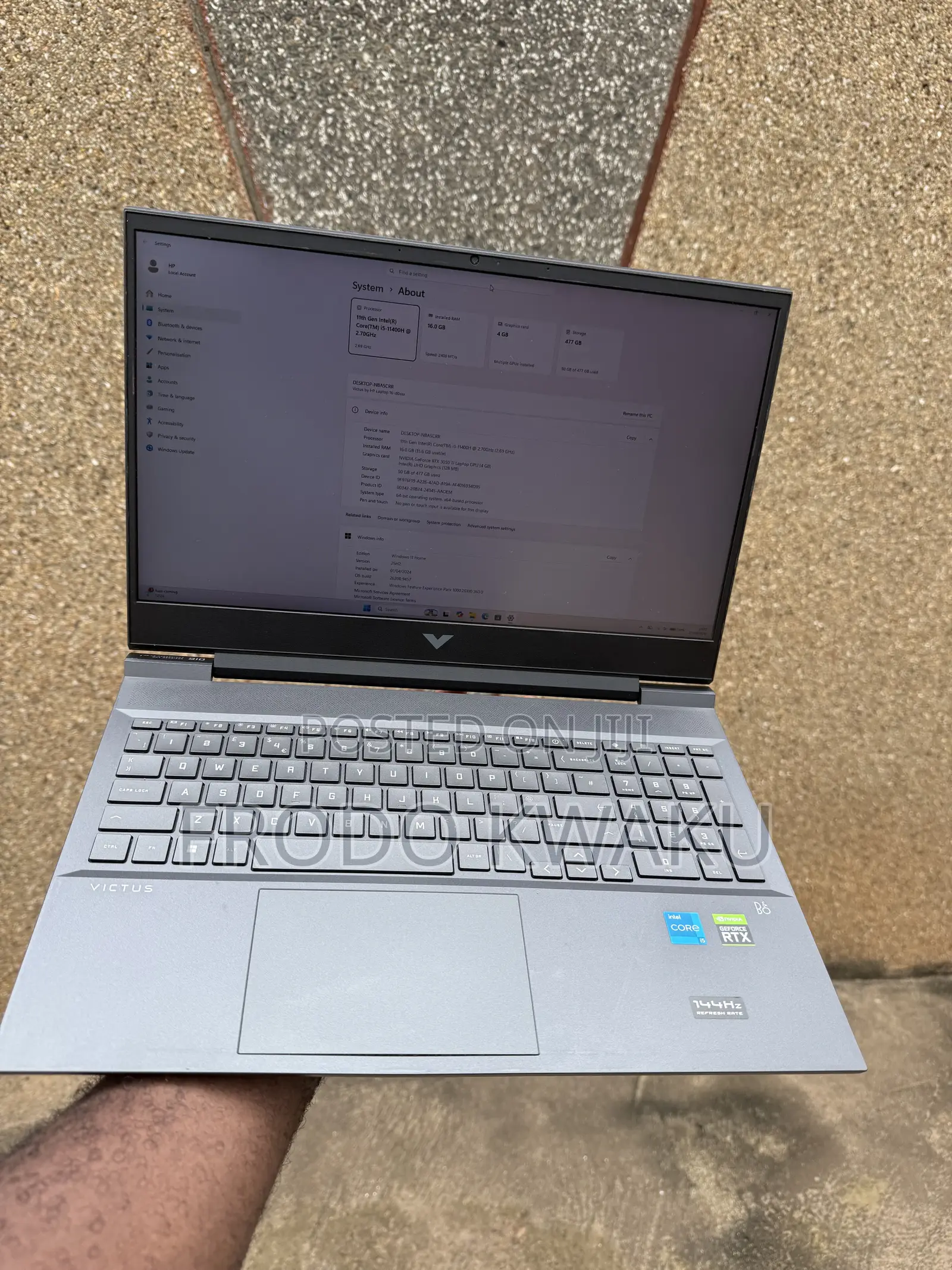 New Laptop HP Victus 16 16GB Intel Core i5 SSD 512GB
