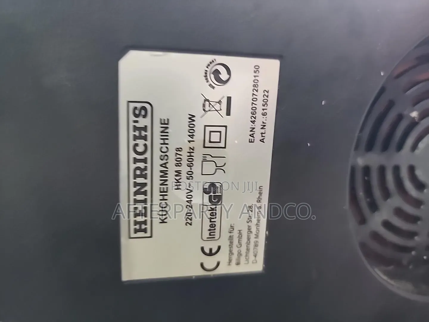 Heinrich's 8L Stand Mixer