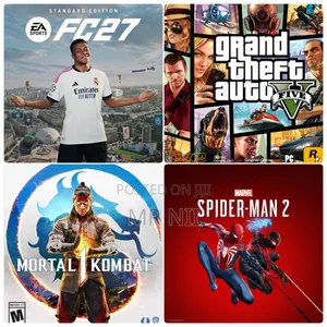 (NOT CD) Fc 27 + Mk 1 + Spiderman 2 + Gta v Offline Bundle for Ps5