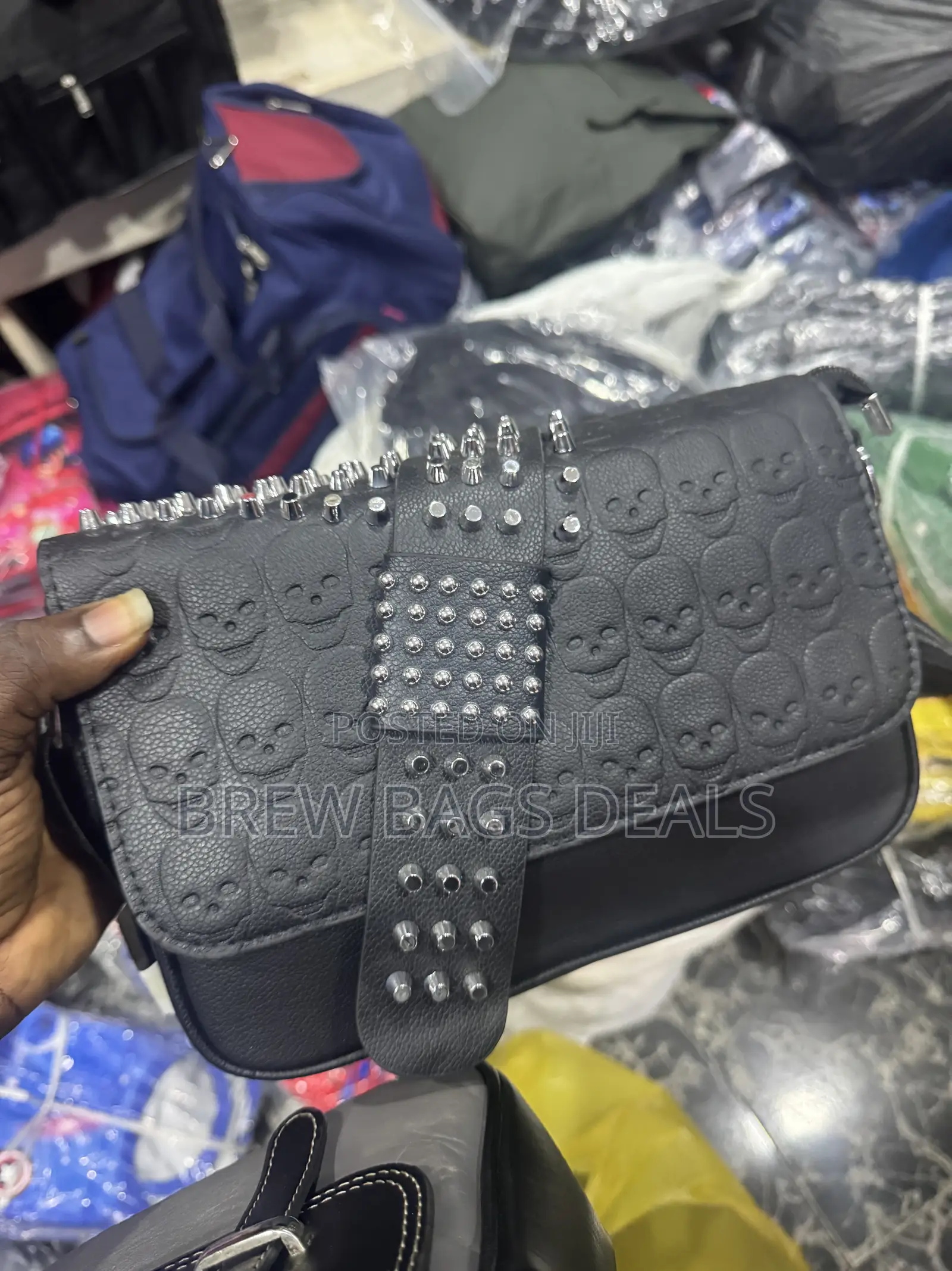 Premium Quality Leather Skeleton Design Men’s Side Bag.
