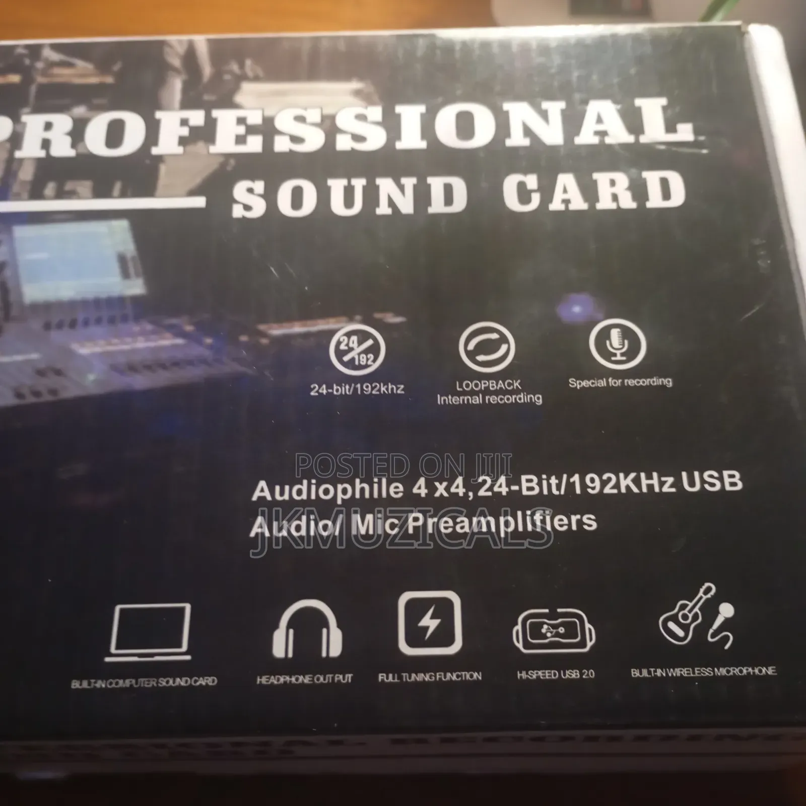 4in × 4out Audio Interface Sound Card
