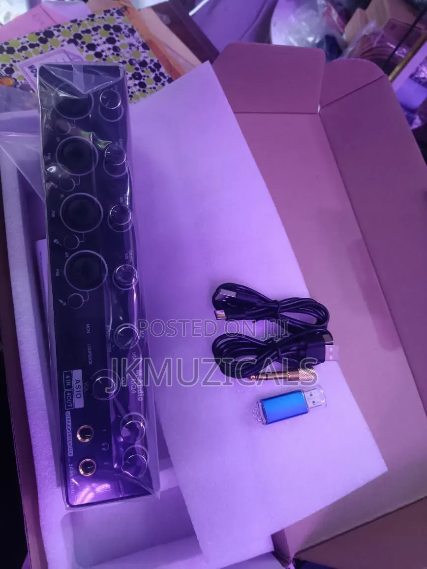 4in × 4out Audio Interface Sound Card
