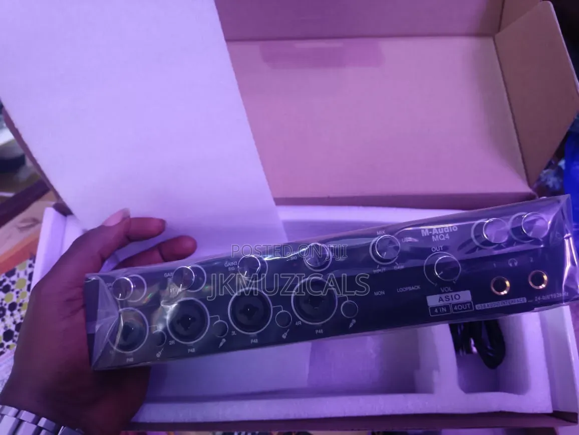4in × 4out Audio Interface Sound Card