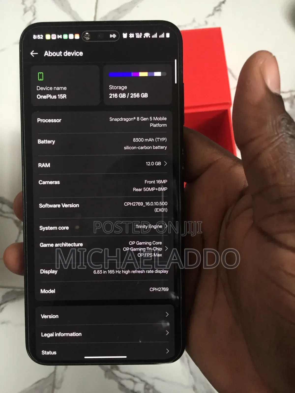 OnePlus 15R 256 GB Black