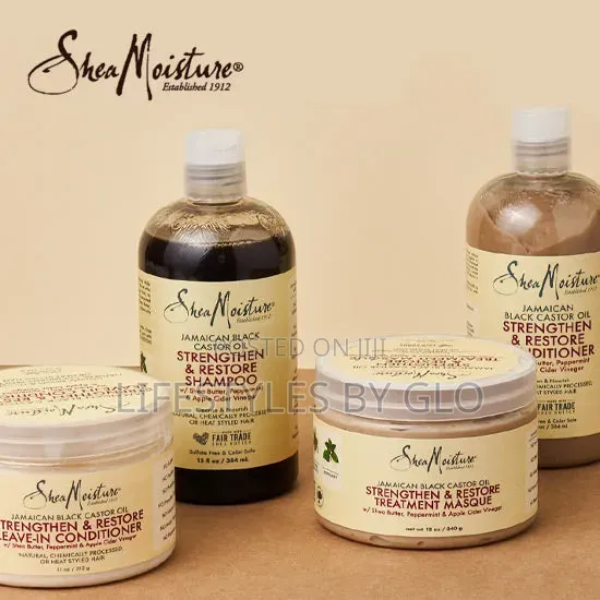 Shea Moisture Jamaican Black Castor Oil Shampoo 4 Pack Combo