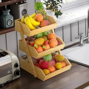 3 Layer Wooden Fruit Stand
