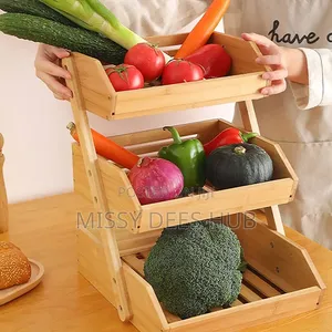 3 Layer Wooden Fruit Stand