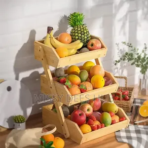 3 Layer Wooden Fruit Stand