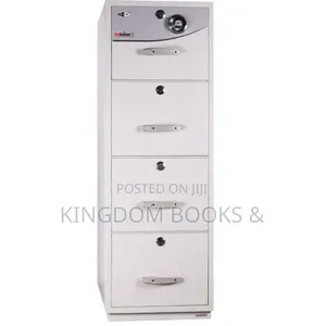 Heavy-Duty Fire-Resistant 4-Drawer Filing Cabinet With Secure Lock