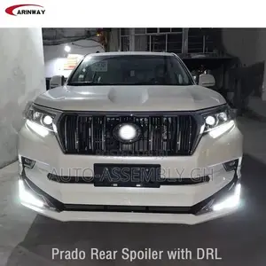 Land Cruiser Prado Front Bumper Spoiler With LED 2018,2019,2020-2023