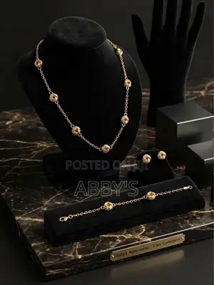 14 Carat Gold Plated Infinity Flora Jewelry Set-4 in 1