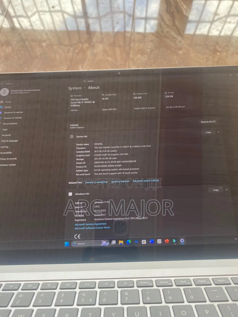 Laptop Microsoft Surface Laptop 4 16GB Intel Core i7 SSD 256GB