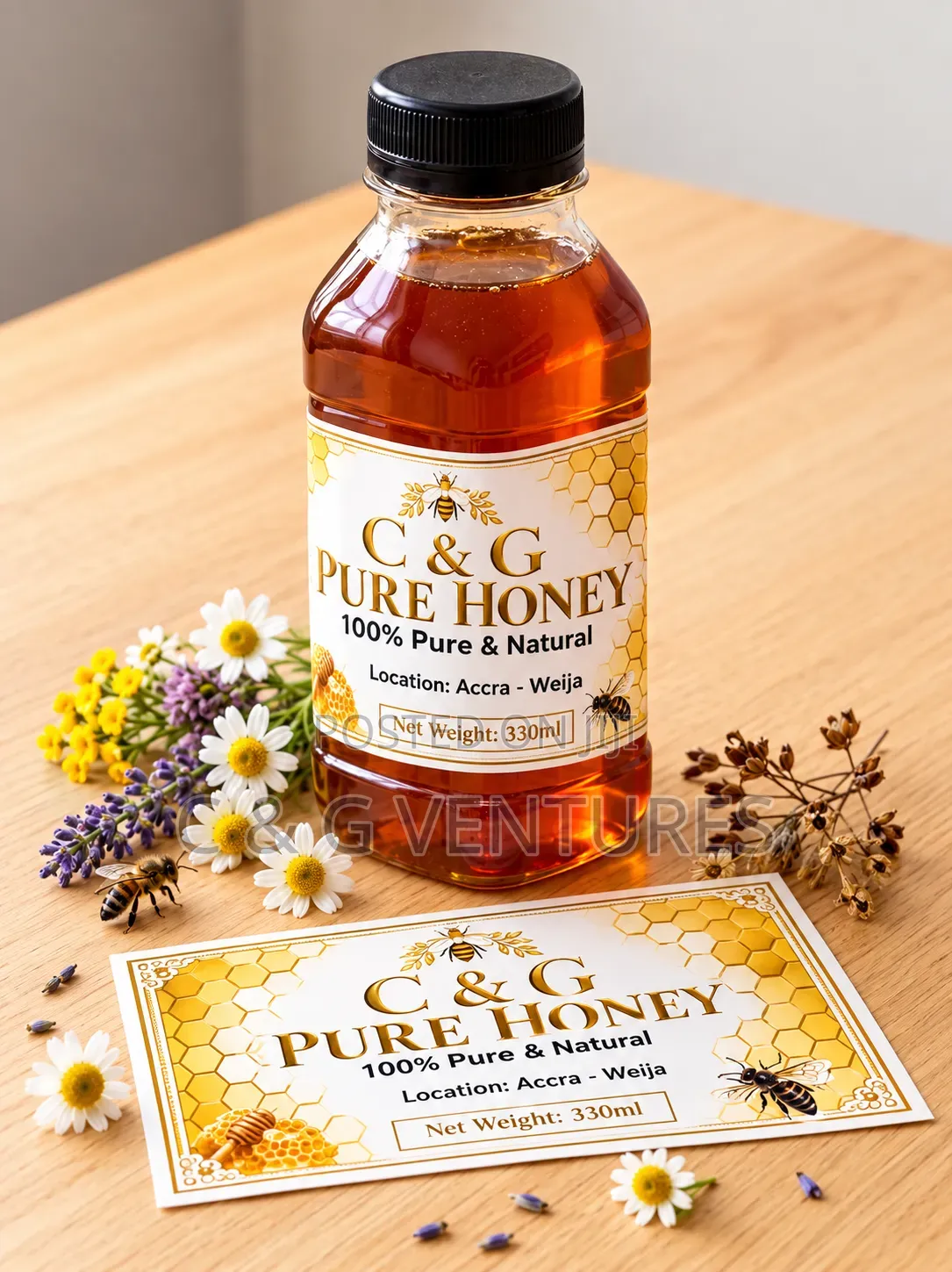 C G Pure Honey 330ml