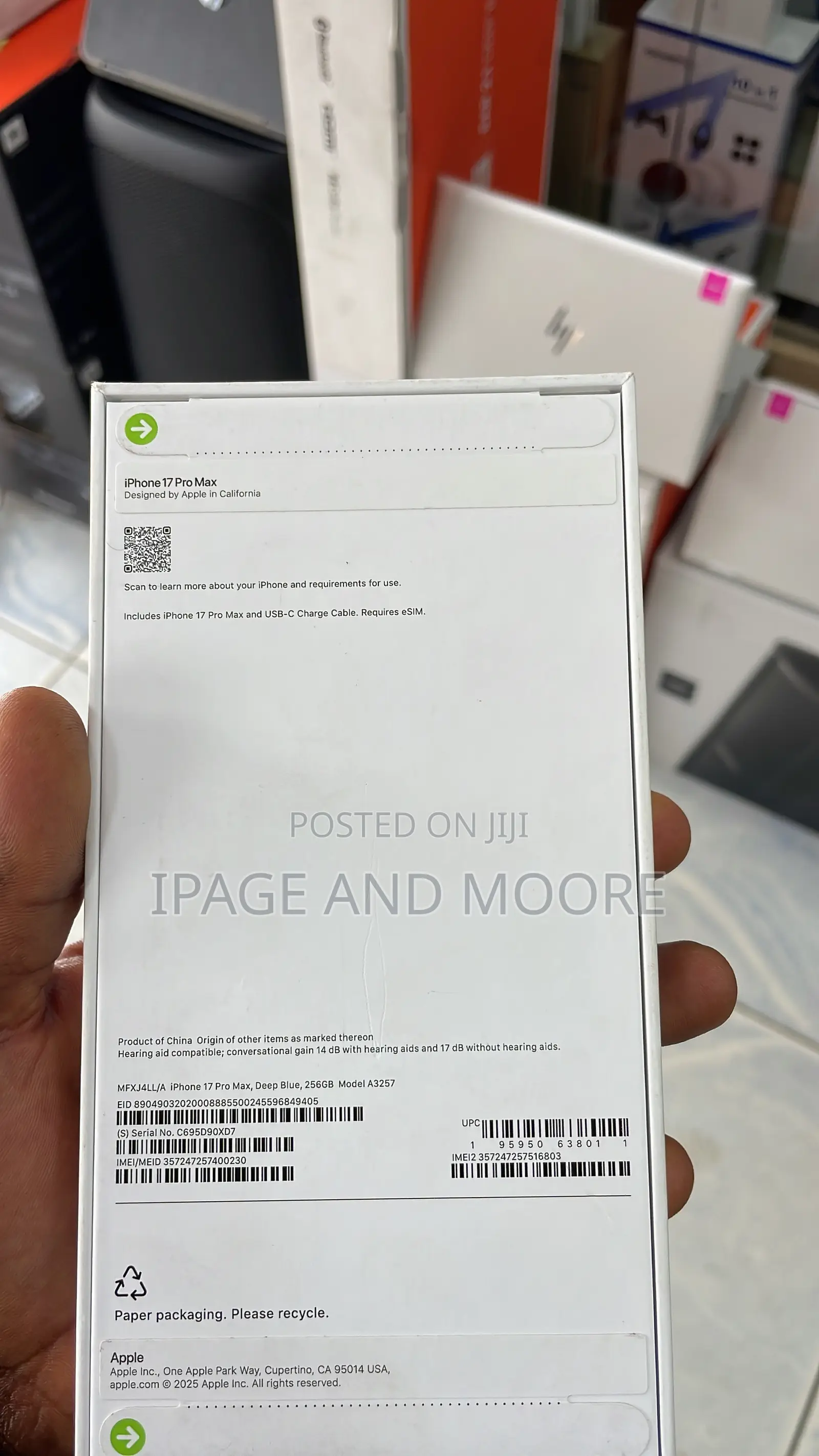 Apple iPhone 17 Pro Max 256 GB Blue