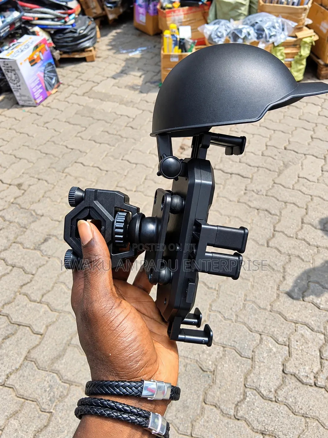 Cap Phone Holder – Universal Motorcycle/Bicycle Phone Mount