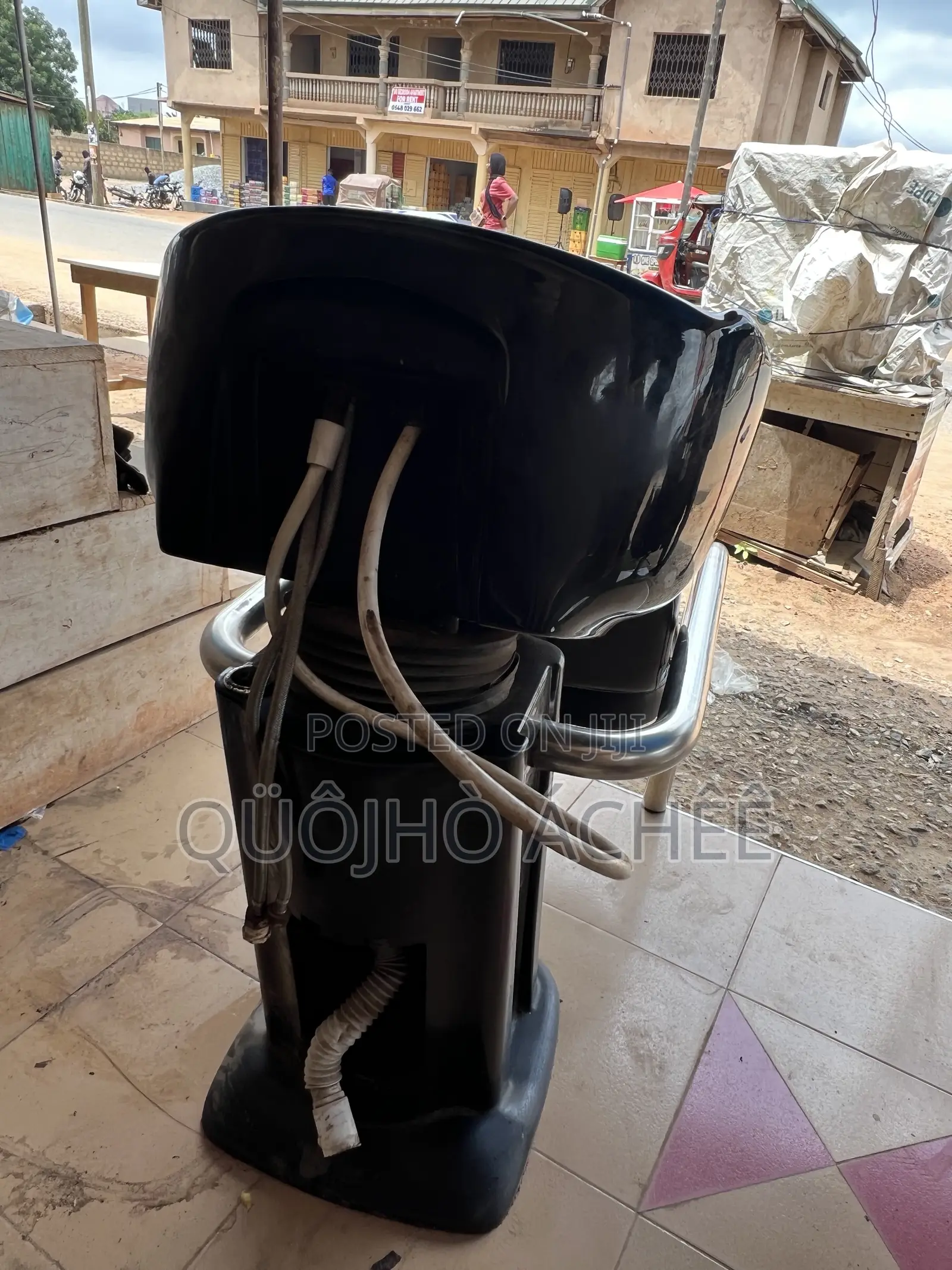 Premium Black Salon Hair Wash Chair / Backwash Unit