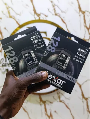 128gig Lexar Professional V60 1667X 250mbs SD Card