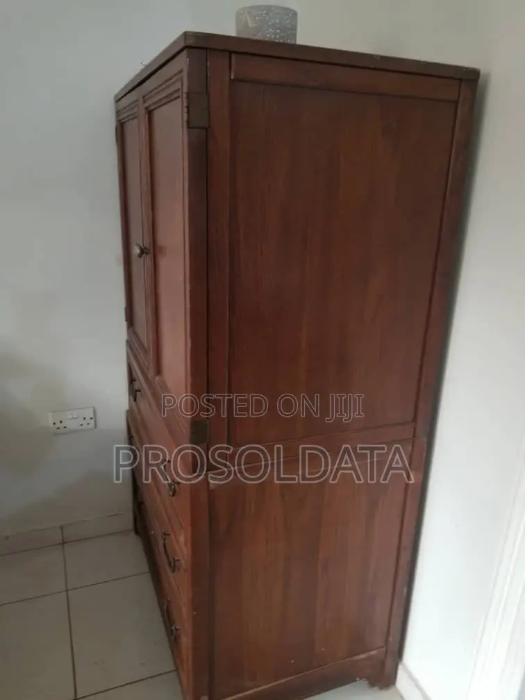 Antique Red Wood Cabinet
