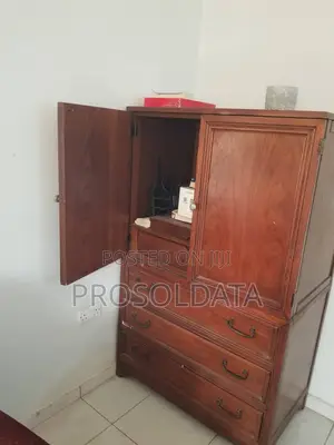 Antique Red Wood Cabinet