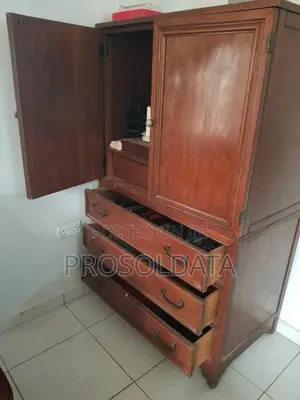 Antique Red Wood Cabinet