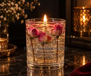 Paradise Gardenia Dried Bloom Aromatherapy Candle