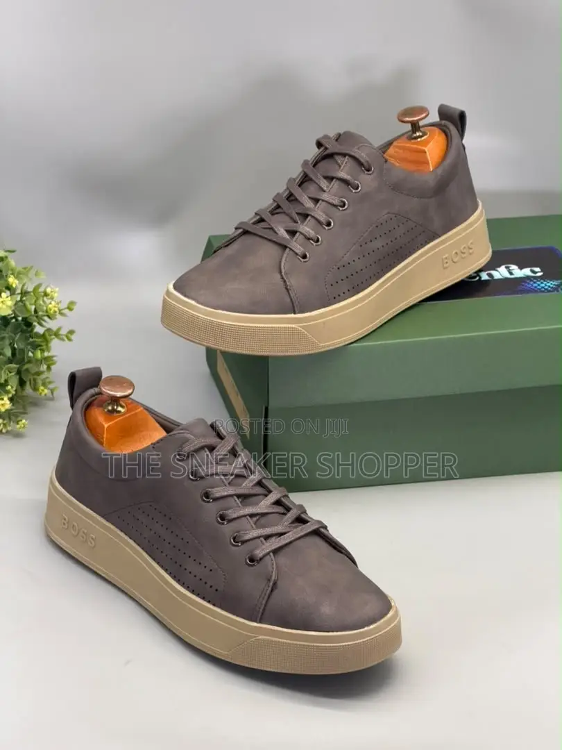 BOSS Executive Casual Sneaker - Coffee Brown