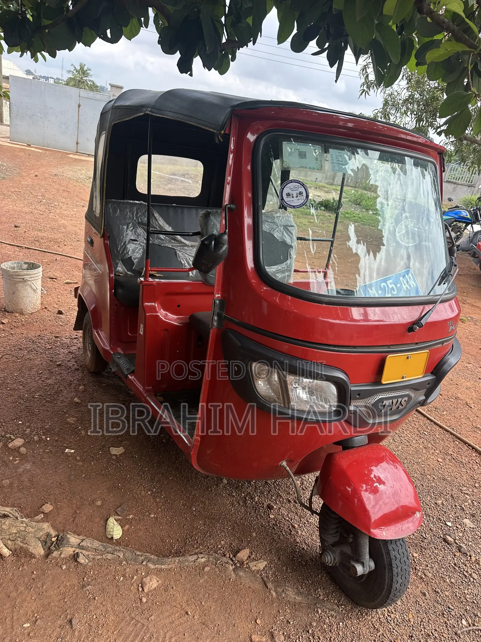 TVS King Deluxe Plus iTouch Start 2025 Red