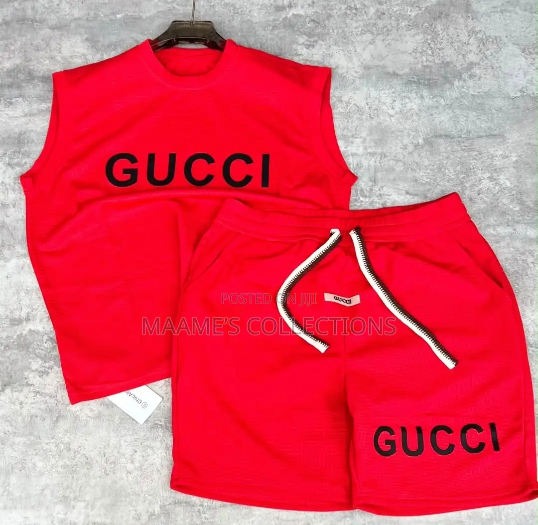 Men’s Stylish 2-Piece Shorts and Sleeveless / Armless Top Set