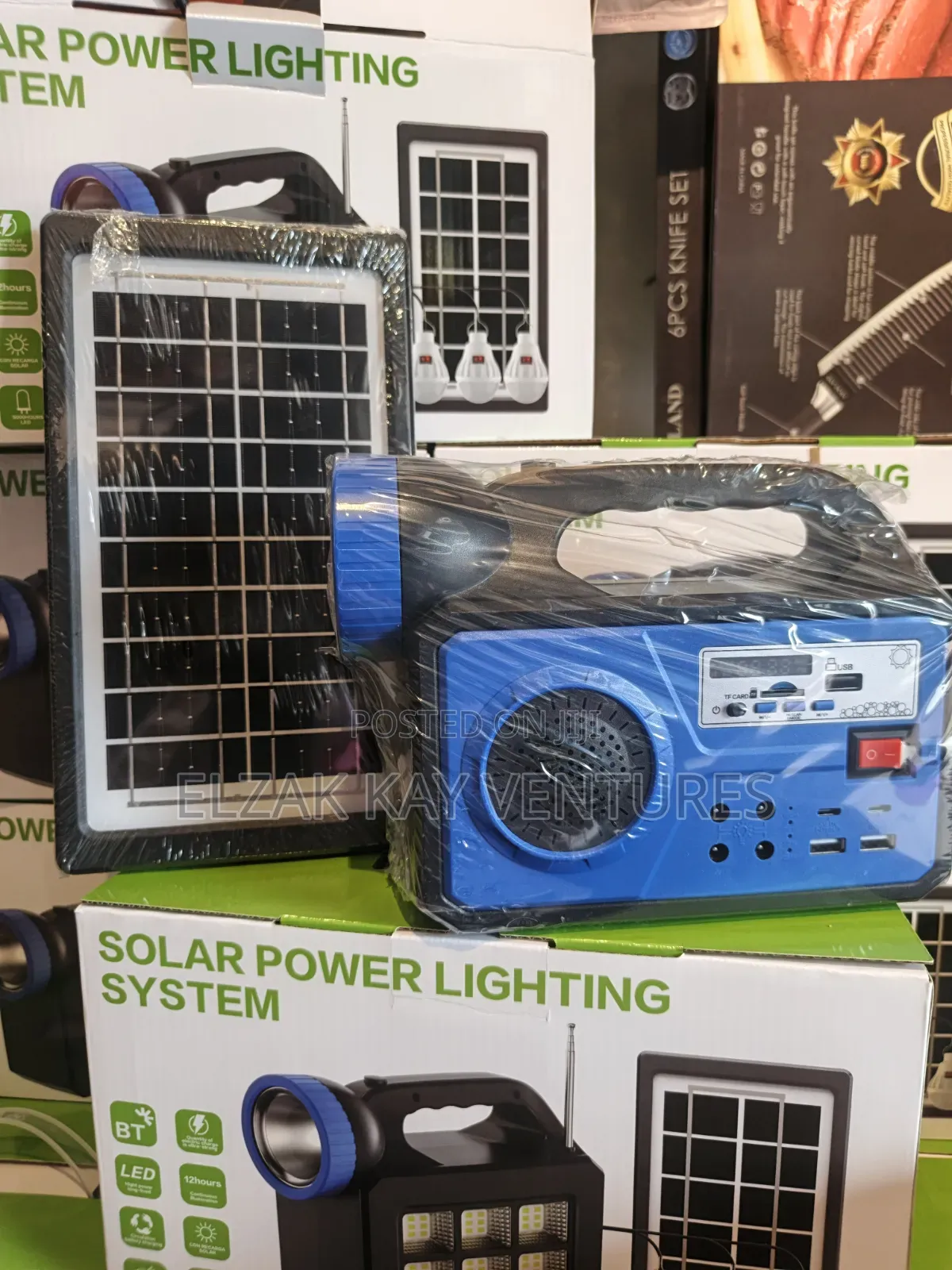 Solar Rechargeable Light/Radio/Power Bank