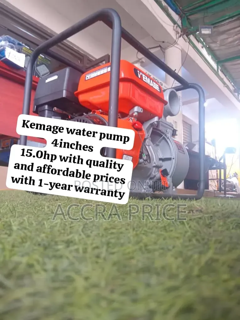 Brand New Kemage Water Pump – Petrol Engine, Strong Performance Easy