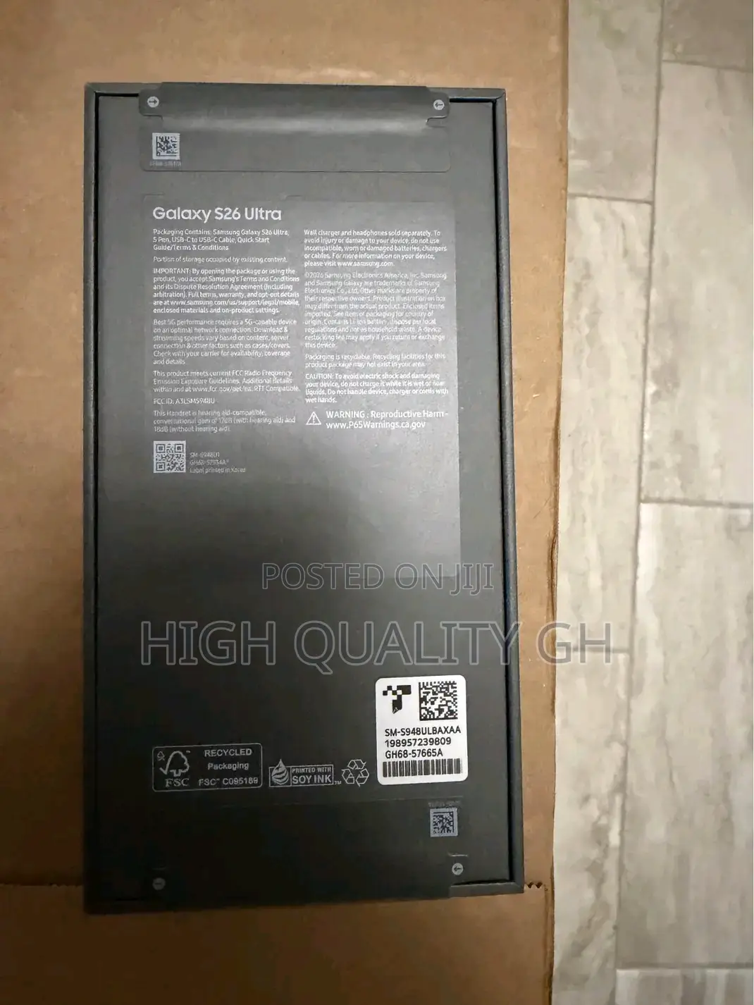 New Samsung Galaxy S26 Ultra 5G 1 TB Black