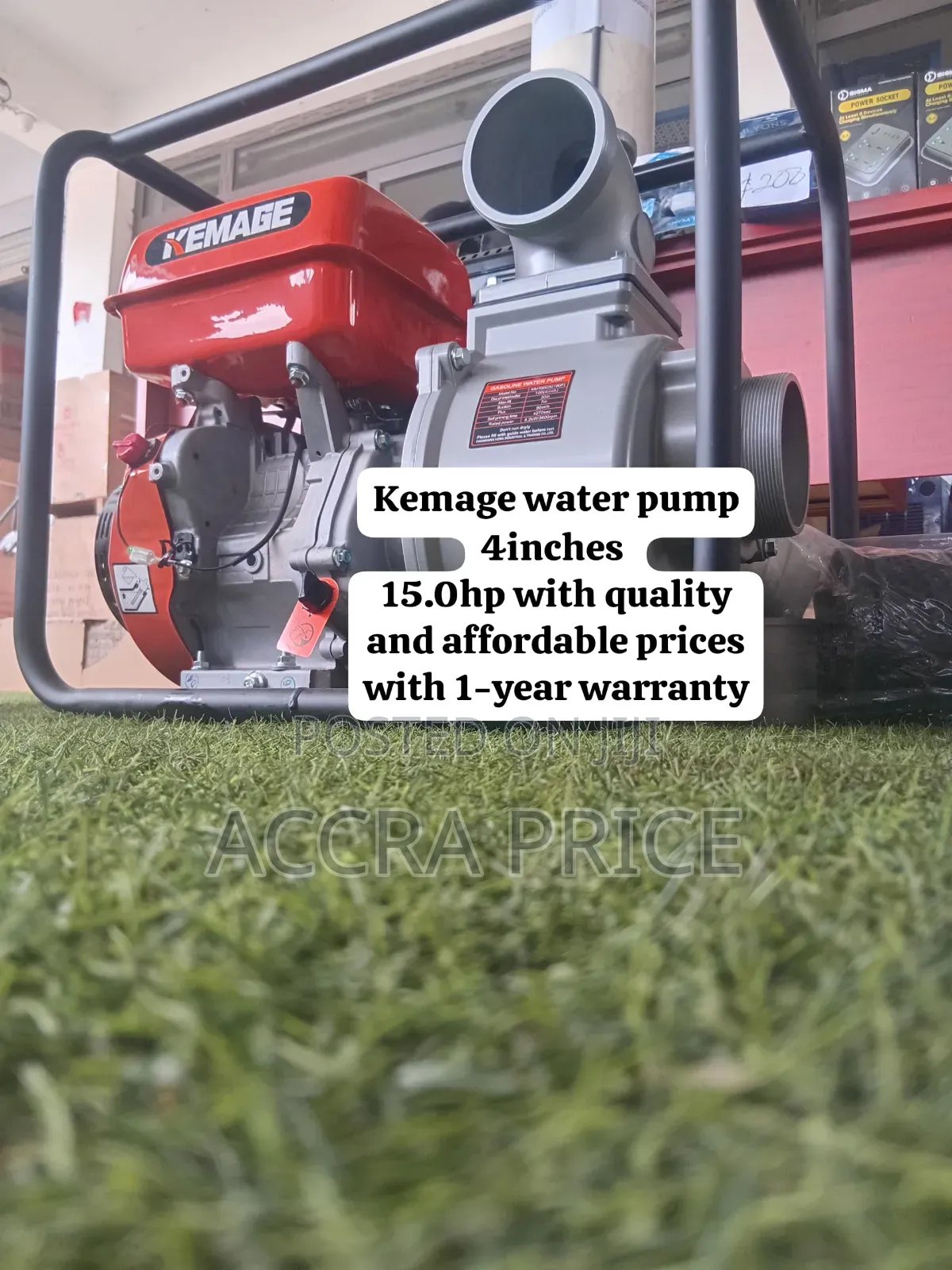 Heavy Duty Kemage Gasoline Water Pump – Quality Machine for Farmers