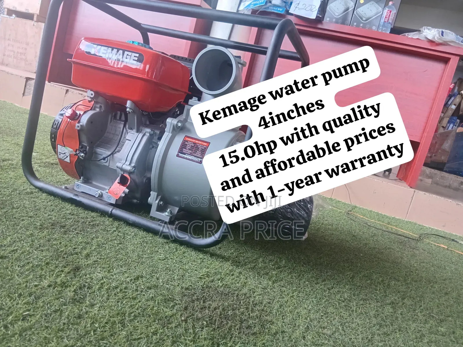 Heavy Duty Kemage Gasoline Water Pump – Quality Machine for Farmers