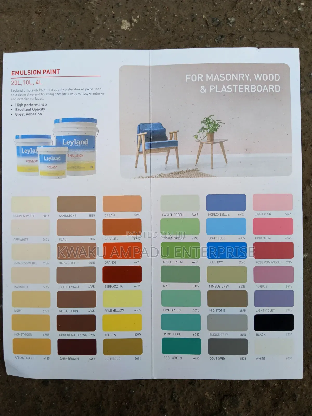Leyland Emulsion Paint - 10 Litres