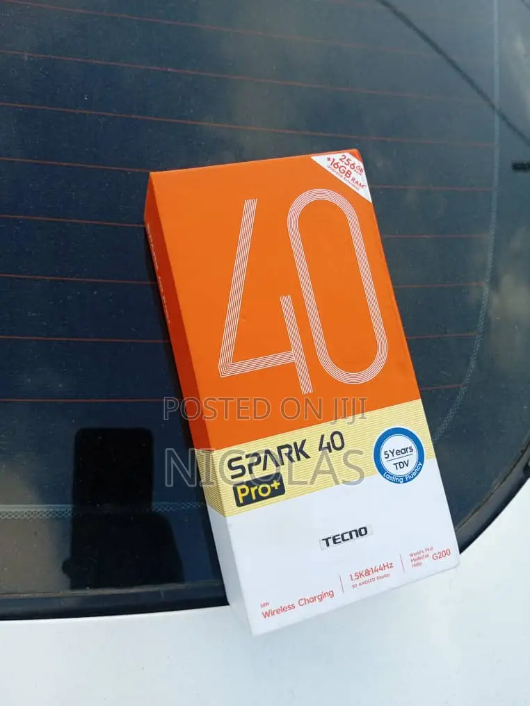 New Tecno Spark 40 Pro+ 256 GB Black