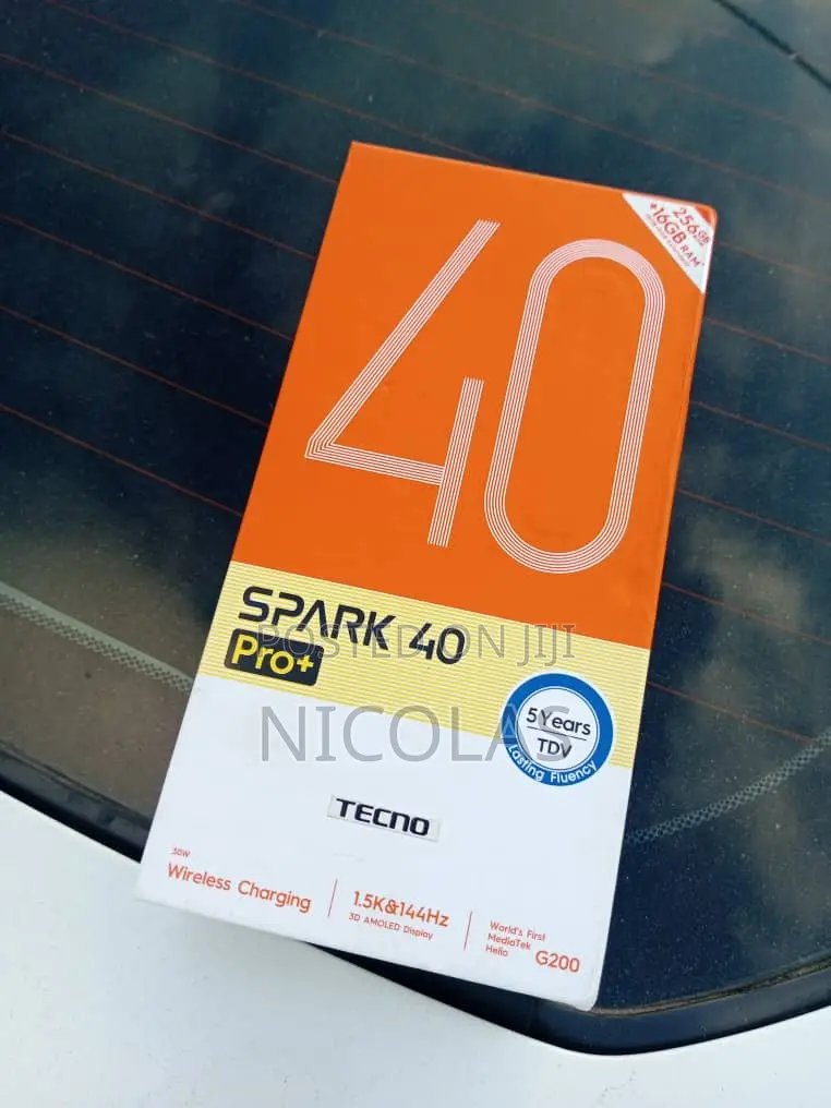 New Tecno Spark 40 Pro+ 256 GB Black